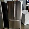 Image 1 : 32 INCH SAMSUNG STAINLESS FRENCH DOOR FRIDGE WITH BOTTOM FREEZER DRAWER, TESTED AND WORKING GUARANTE
