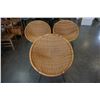Image 1 : 3 WICKER BASKET CHAIRS