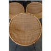 Image 2 : 3 WICKER BASKET CHAIRS