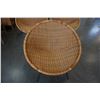 Image 3 : 3 WICKER BASKET CHAIRS