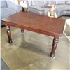 Image 1 : NEW ASHLEY MAHOGNAY FINISH TALL COFFEE TABLE - RETAIL $799