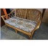 Image 2 : RATTAN LOVESEAT W/ CUSHION