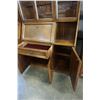 Image 4 : WALNUT DROP FRONT DISPLAY CABINET