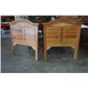 Image 1 : 2 SINGLE MAPLE HEADBOARDS