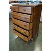 Image 2 : 5 DRAWER WALNUT DRESSER