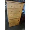 Image 1 : 6 DRAWER PINE HIGHBOY DRESSER