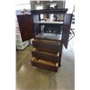 Image 3 : PINE 3 DRAWER AND 2 DOOR DRESSER