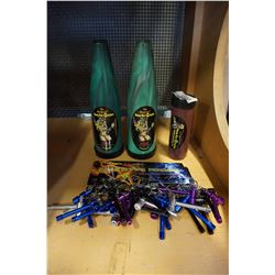 LOT OF FASHION PIPE PENDANTS AND HONEY BEE EXTRACTORS SMOKING OIL EXTRACTORS