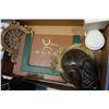 Image 3 : LOT OF COLLECTIBLES, BRASS BELL, BINOCULARS, TOILET RADIO