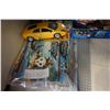 Image 2 : LEGO FIGURES, BOOKLETS, STARWARS CARD GAME W/ BOBBLE HEAD, AND DIE CAST CARS