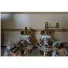Image 2 : ITALIAN MADE PORCELAIN SALT SHAKER AND PEPPER GRINDER W/ 2 BULL FIGURES