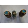 Image 2 : PAIR OF CLOISONNE VASES AND AS IS MUDMAN FIGURE