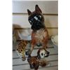 Image 1 : 2 PORCELAIN DOGS AND PORCELAIN CHEETAH