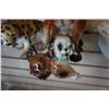 Image 3 : 2 PORCELAIN DOGS AND PORCELAIN CHEETAH