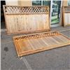Image 1 : 2 - 5FT X 8FT CEDAR FENCE PANELS WITH LATTICE TOP