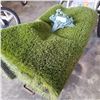 Image 1 : 20 FOOT X 3.5 FOOT ROLL OF FAKE GRASS TURF, AND CAST FROG HOSE HOLDER