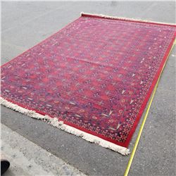 NEW 8X11 FRINGED AREA CARPET HANDMADE FROM INDIA