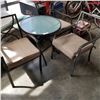 Image 1 : HAMPTON BAY FOLDING PATIO TABLE W/ 3 STACKING CHAIRS