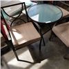 Image 2 : HAMPTON BAY FOLDING PATIO TABLE W/ 3 STACKING CHAIRS
