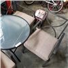 Image 3 : HAMPTON BAY FOLDING PATIO TABLE W/ 3 STACKING CHAIRS