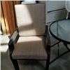 Image 2 : HAMPTON BAY FOLDING PATIO TABLE W/ 3 STACKING CHAIRS, 2 CUSHIONS