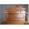 Image 2 : 1 EASTLAKE CARVED WALNUT CYLINDER ROLL DESK with 