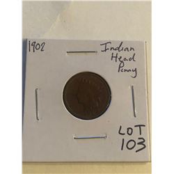 Early 1902 Indian Head Penny