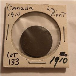 1910 Canada Large 1 Cent Nice Early Coin
