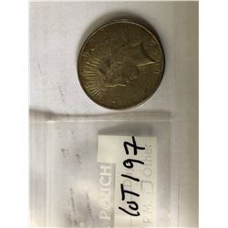 1922 Peace Silver Dollar in Package Nice Early US Silver Dollar