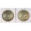 Image 2 : Lot of (2) 1925 $1 Peace Silver Dollar Coins