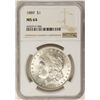 Image 1 : 1889 $1 Morgan Silver Dollar Coin NGC MS64