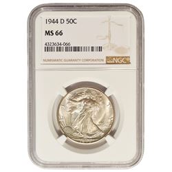 1944-D Walking Liberty Half Dollar NGC MS66