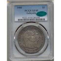 1900 $1 Lafayette Commemorative Silver Dollar PCGS XF45 CAC