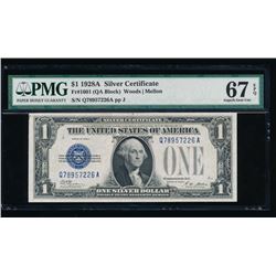 1928A $1 Silver Certificate PMG 67EPQ