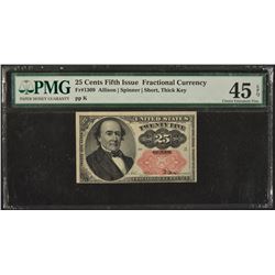 25 Cent Fifth Issue Fractional Note PMG 45EPQ