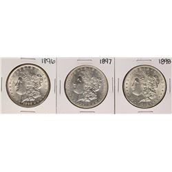Lot of 1896-1898 $1 Morgan Silver Dollar Coins