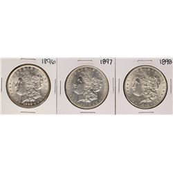 Lot of 1896-1898 $1 Morgan Silver Dollar Coins