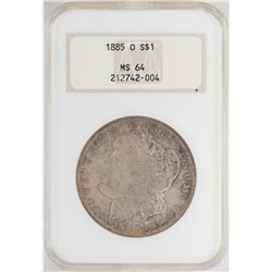 1885-O $1 Morgan Silver Dollar Coin NGC MS64