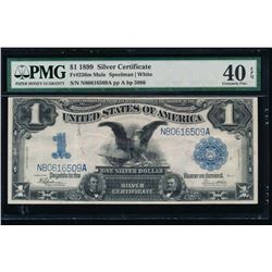 1899 $1 Black Eagle Silver Certificate PMG 40EPQ