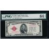 Image 1 : 1928 $5 Legal Tender Note PMG 64EPQ