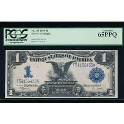 1899 $1 Black Eagle Silver Certificate PCGS 65PPQ