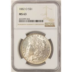 1882-O $1 Morgan Silver Dollar Coin NGC MS63