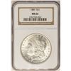 Image 1 : 1889 $1 Morgan Silver Dollar Coin NGC MS64