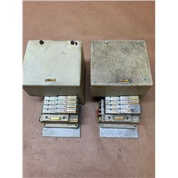 Lot of 2 Marsilli 072.11.06, 072.07.03 w/ SMC SV1100-5FU Pnuematic Valves w/ Manifold