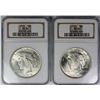 Image 1 : (2) 1923 PEACE SILVER DOLLARS