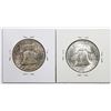 Image 2 : TWO FRANKLIN HALF DOLLARS: