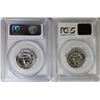 Image 2 : TWO PROOF PCGS WASHINGTON QUARTERS: