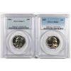 Image 1 : TWO PROOF WASHINGTON QUARTERS: