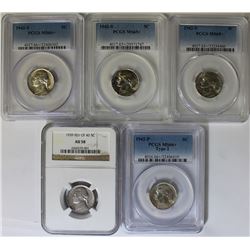 JEFFERSON NCKEL LOT: