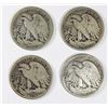 Image 2 : GROUP OF 4  WALKING LIBERTY HALF DOLLARS